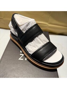 Naturalizer Attract Women's Wedge Shoe Black Sandals Size 8 NEW